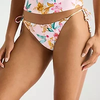 Mynah Womens Lined Floral Bikini Swimsuit Bottom