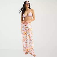 Mynah Womens Floral Pants Swimsuit Cover-Up