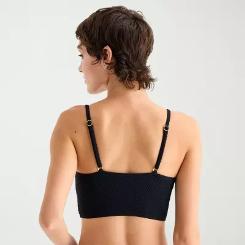 Arizona Womens Adjustable Straps Juniors Bralette Bikini Swimsuit Top