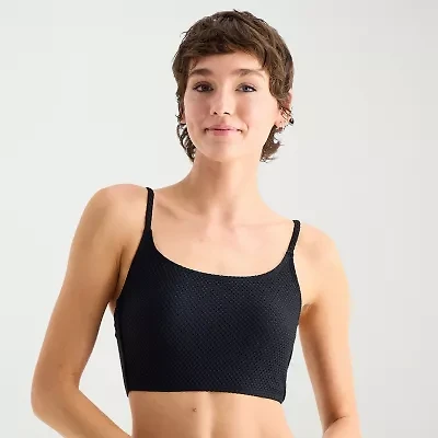 Arizona Womens Adjustable Straps Juniors Bralette Bikini Swimsuit Top