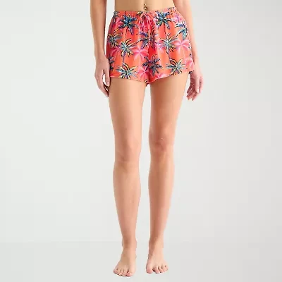 Arizona Womens Exotic Juniors Shorts Swimsuit Cover-Up
