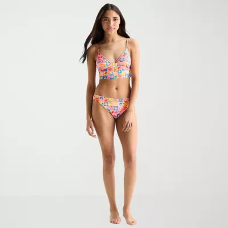 Arizona Womens Juniors Midkini Swimsuit Top