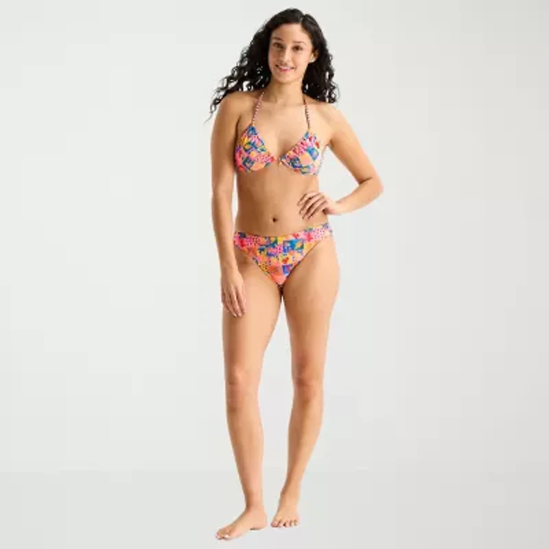 Arizona Womens Lined Tropical Juniors Hipster Bikini Swimsuit Bottom