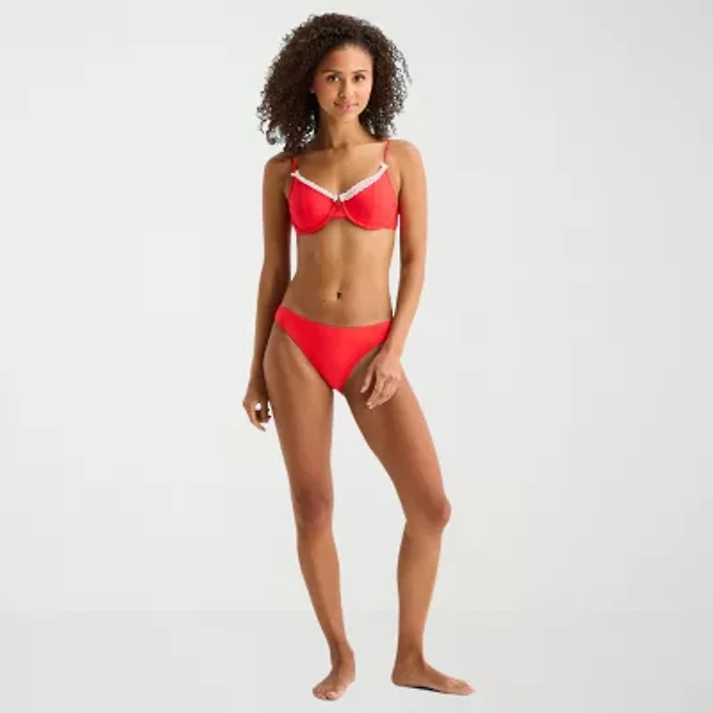 Arizona Womens Adjustable Straps Juniors Bralette Bikini Swimsuit Top