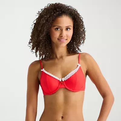 Arizona Womens Adjustable Straps Juniors Bralette Bikini Swimsuit Top