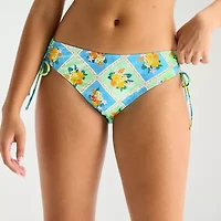 Arizona Womens Lined Patchwork Juniors Bikini Swimsuit Bottom