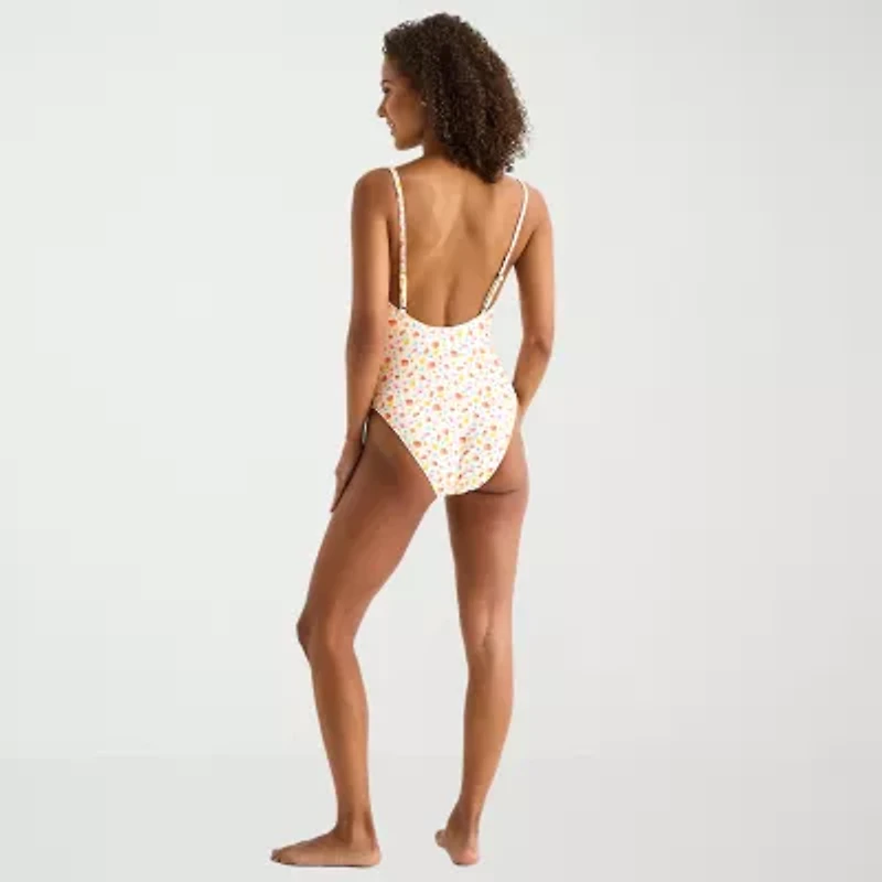 Arizona Womens Juniors One Piece Swimsuit