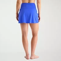 Liz Claiborne Womens Comfort Waistband Swim Skirt