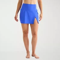 Liz Claiborne Womens Comfort Waistband Swim Skirt