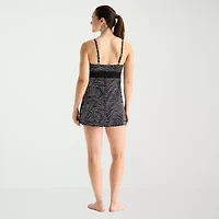 Sonnet Shores Womens Tropical Striped Swim Dress