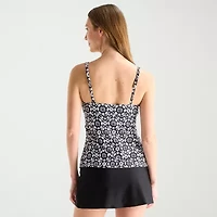 Liz Claiborne Womens Tankini Swimsuit Top