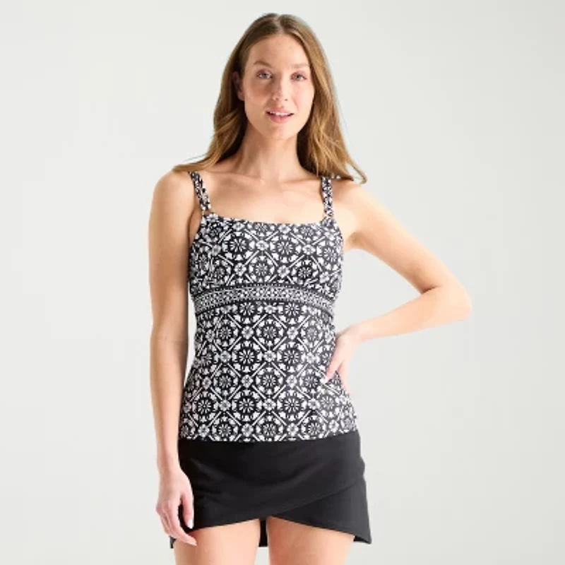 Liz Claiborne Womens Tankini Swimsuit Top