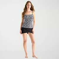 Liz Claiborne Womens Tankini Swimsuit Top