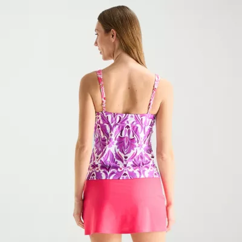 Liz Claiborne Womens Tankini Swimsuit Top