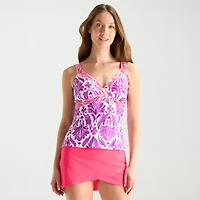 Liz Claiborne Womens Tankini Swimsuit Top