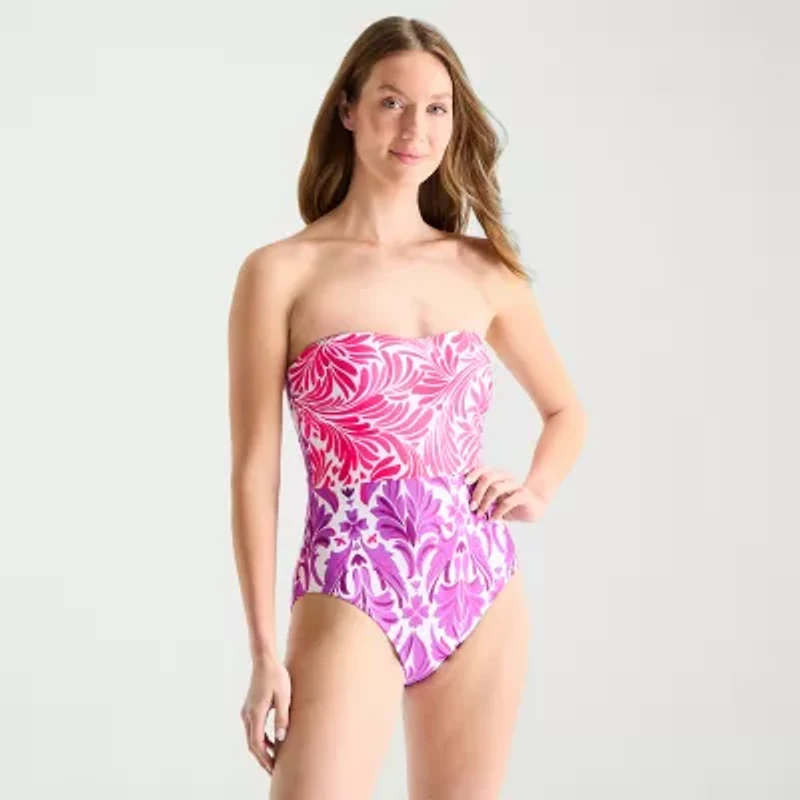 Liz Claiborne Womens One Piece Swimsuit