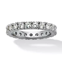DiamonArt® 3.5MM 2 CT. T.W. White Cubic Zirconia Sterling Silver Round Band