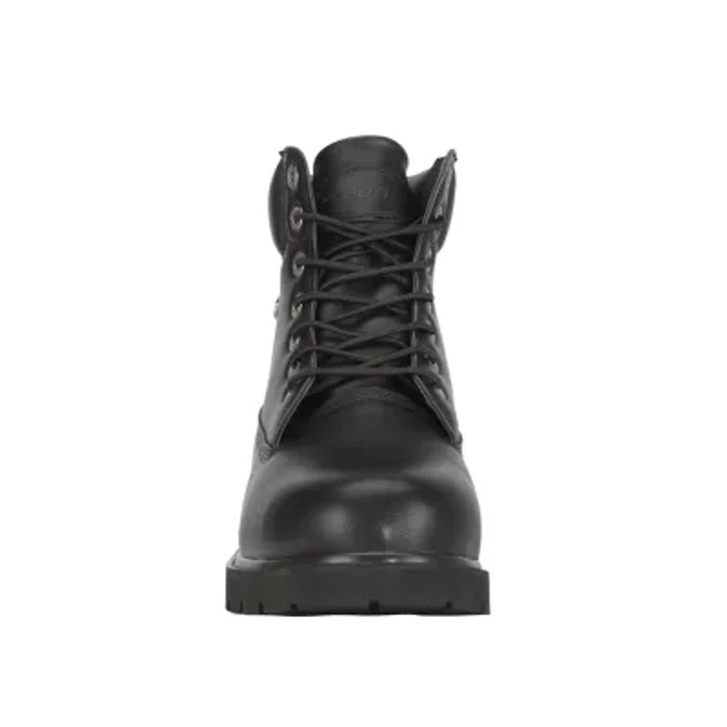 Lugz Mens Drifter 6 Steel Toe Water Resistant Slip Flat Heel Work Boots