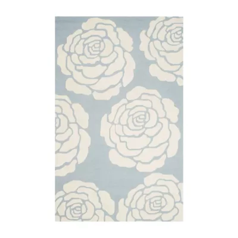 Safavieh Dacre Floral Wool Indoor Rectangular Area Rug