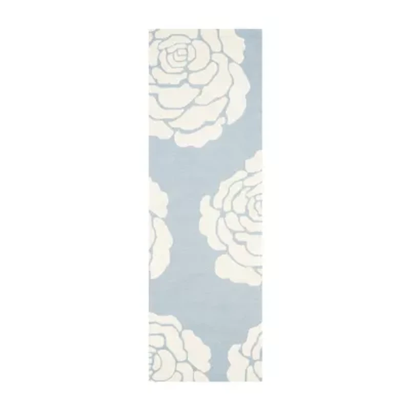 Safavieh Dacre Floral Wool Indoor Rectangular Area Rug