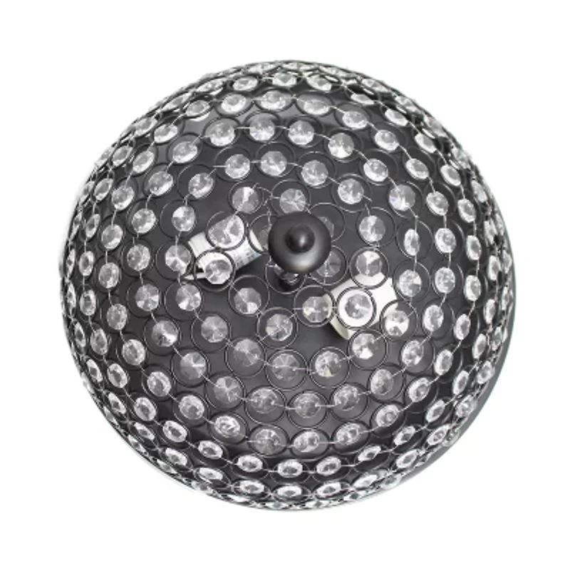 Elegant Designs 2 LT Elipse Crystal Flush Mount