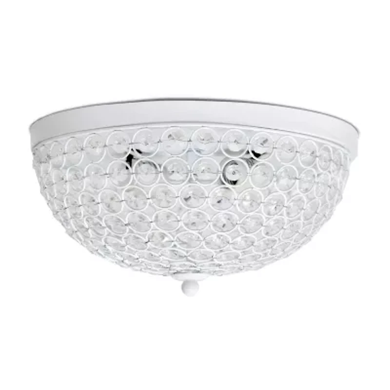 Elegant Designs 2 LT Elipse Crystal Flush Mount