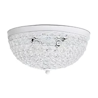 Elegant Designs 2 LT Elipse Crystal Flush Mount
