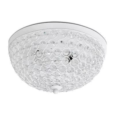 Elegant Designs 2 LT Elipse Crystal Flush Mount