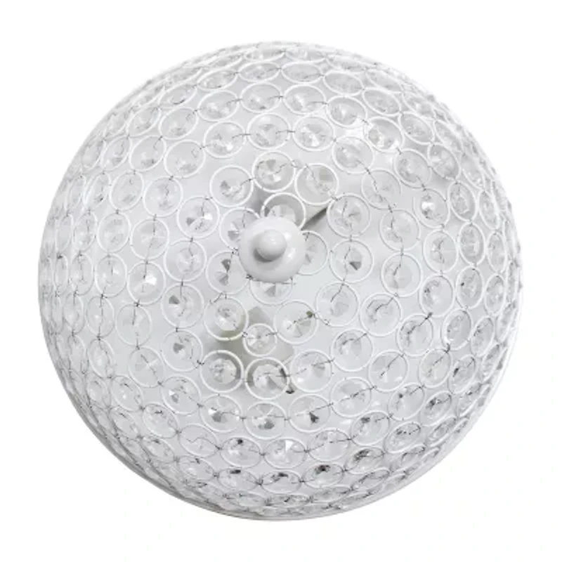 Elegant Designs 2 LT Elipse Crystal Flush Mount