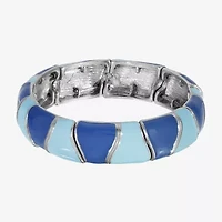 1928 Silver Tone Womens Stretch Bracelet