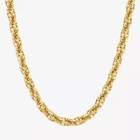 Unisex Adult 10K Gold 24 Inch Link Chain Necklace