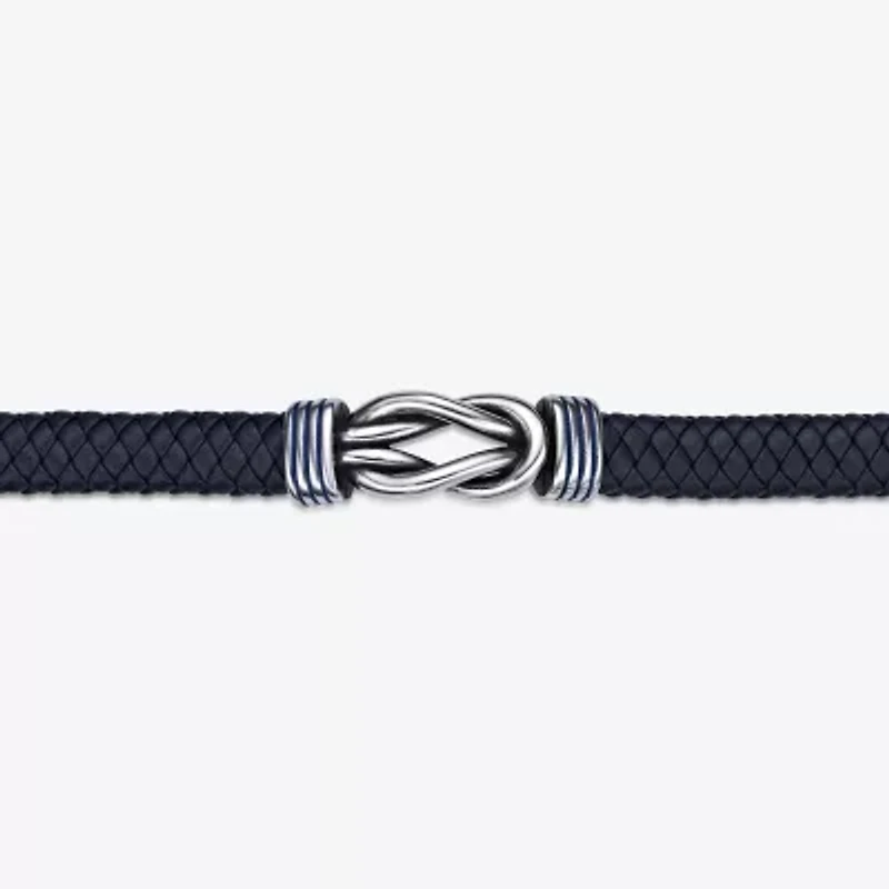 Mens Stainless Steel Cord Bracelet