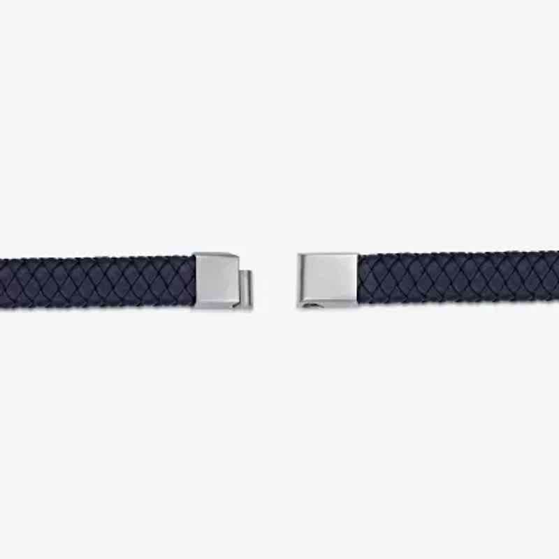 Mens Stainless Steel Cord Bracelet