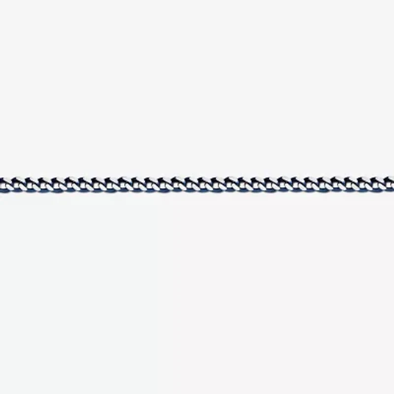 Mens Stainless Steel 9 Inch Solid Chain Bracelet