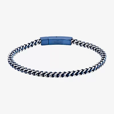 Mens Stainless Steel 9 Inch Solid Chain Bracelet