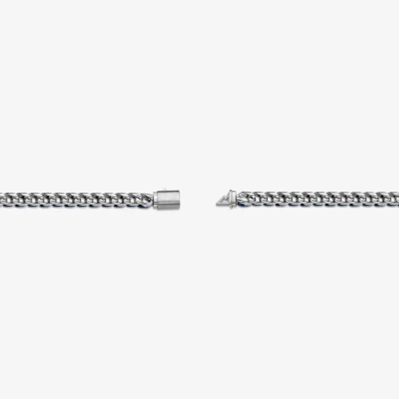 Mens Stainless Steel 9 Inch Solid Chain Bracelet