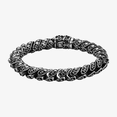 Mens Stainless Steel Cord Bracelet