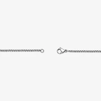 Mens 3 CT. T.W. Black Cubic Zirconia Stainless Steel Anchor 24 Inch Pendant Necklace