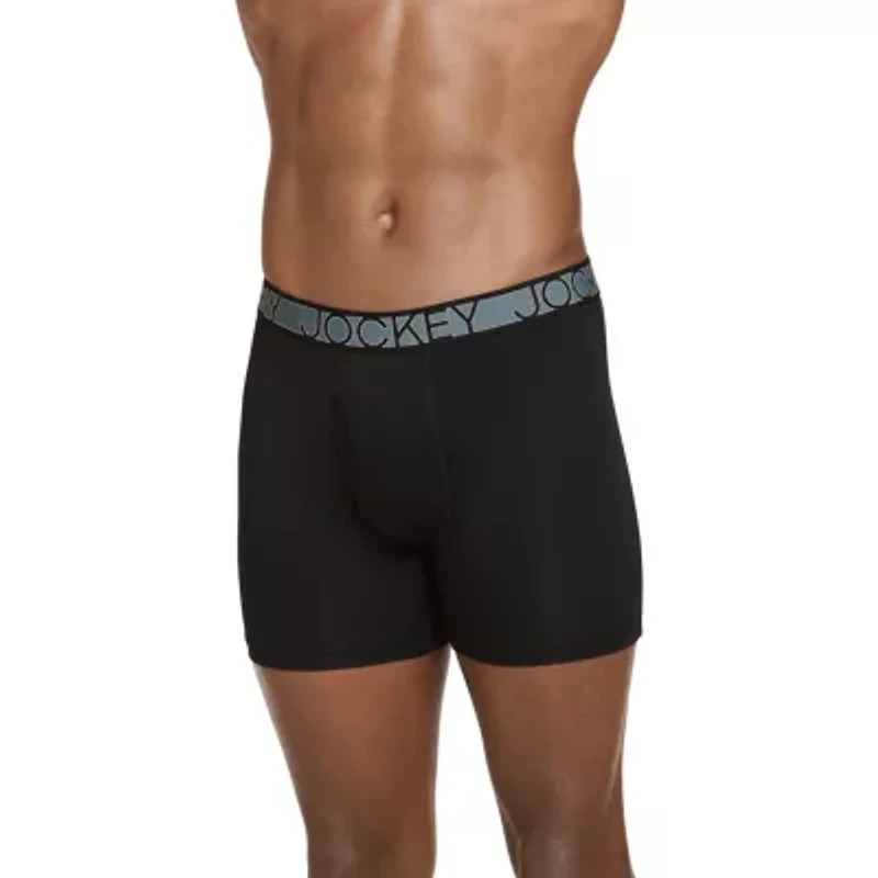 Jockey Active Microfiber Mens 3 Pack Boxer Briefs 9142