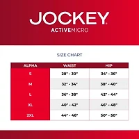 Jockey Active Microfiber Mens 3 Pack Boxer Briefs 9142