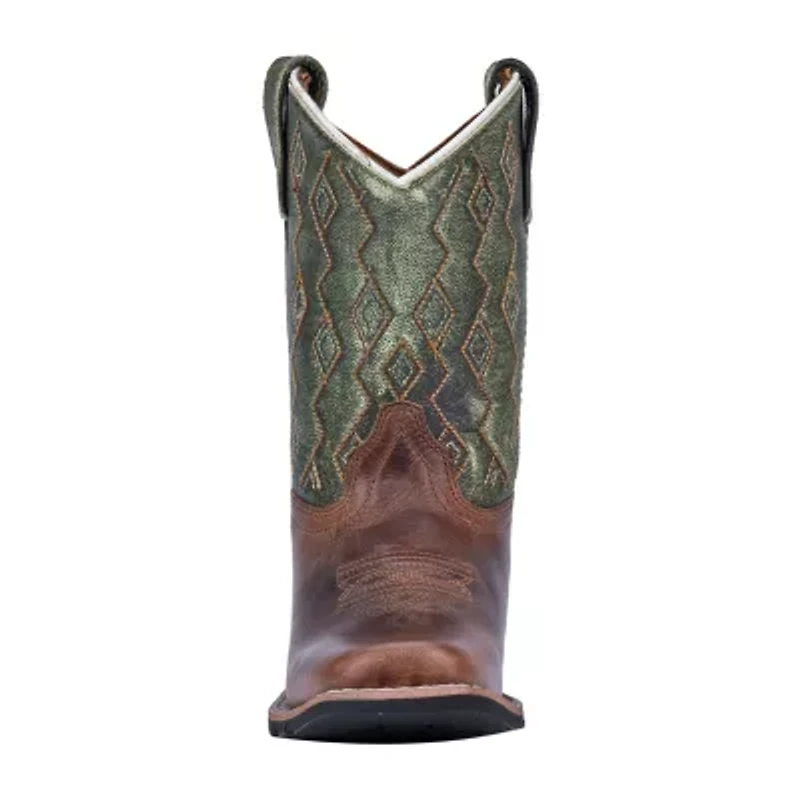 Dan Post Girls Teddy Stacked Heel Cowboy Boots