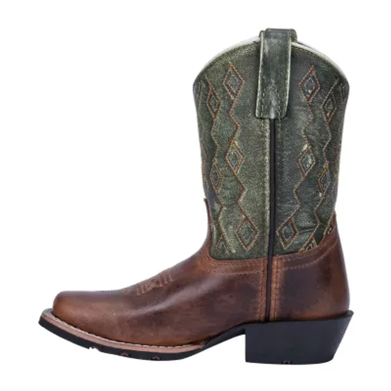 Dan Post Girls Teddy Stacked Heel Cowboy Boots