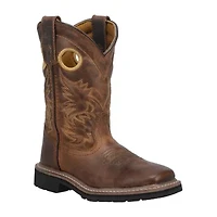Dan Post Little & Big Kid Boys Amarillo Block Heel Cowboy Boots
