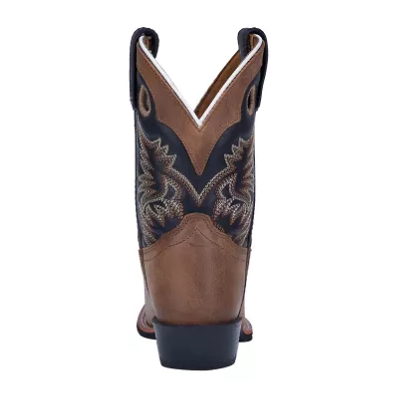 Dan Post Little & Big Kid Boys Rascal Stacked Heel Cowboy Boots