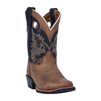 Dan Post Little & Big Kid Boys Rascal Stacked Heel Cowboy Boots