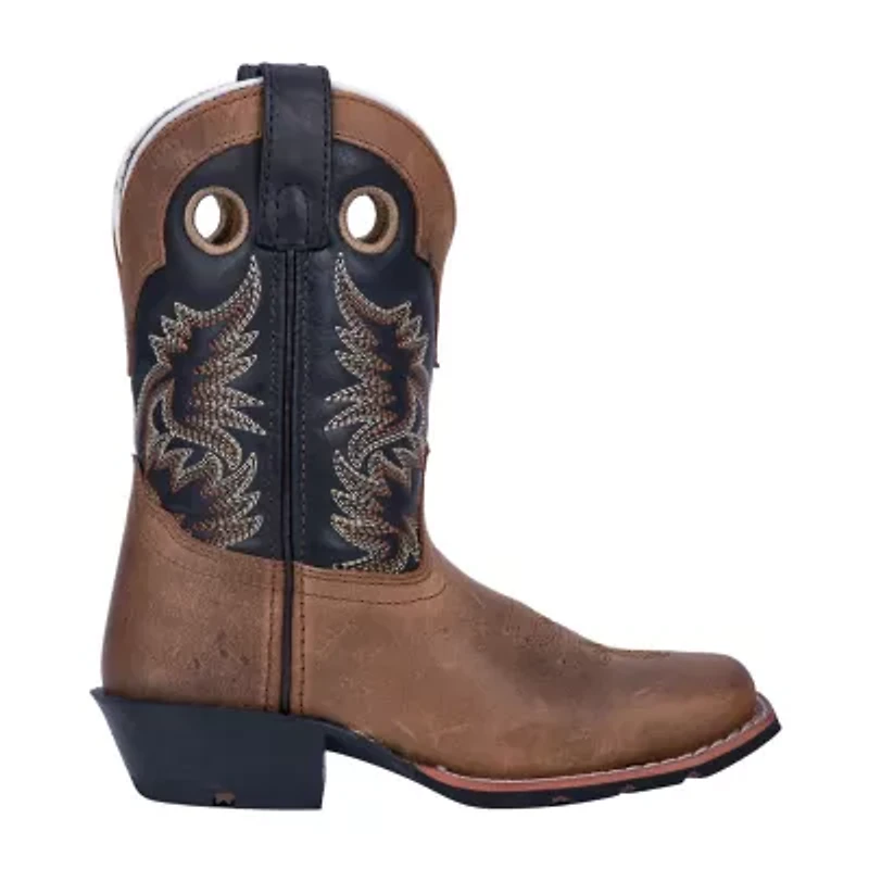Dan Post Little & Big Kid Boys Rascal Stacked Heel Cowboy Boots
