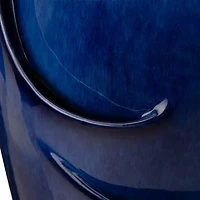 Glitzhome 20.5" Cobalt Blue Ceramic Outdoor Fountains