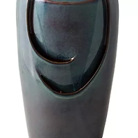 Glitzhome 29.25" Turquoise Ceramic Pot Outdoor fountain