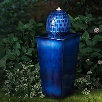 Glitzhome 5.75H Polyresin Sphere Outdoor Fountains