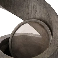 Glitzhome 31.25" Polyresin Curving Outdoor Fountains